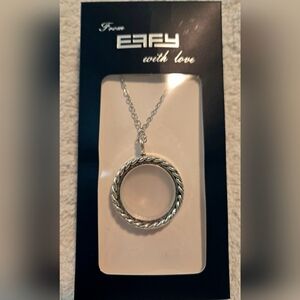 Effy Twisted Silver Circle Locket